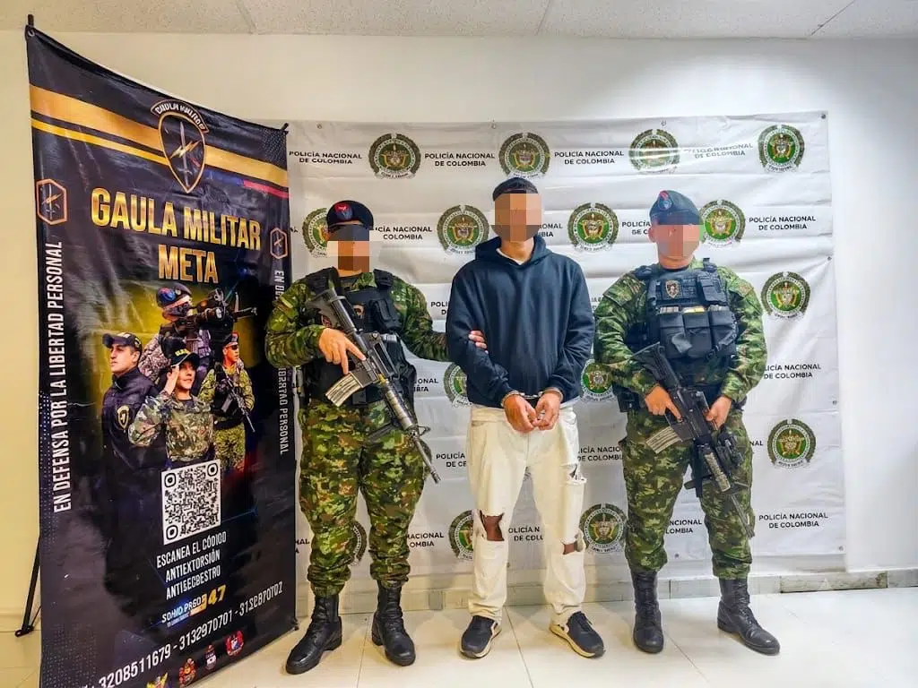 Imagen de la Gaula Militar del Meta en operación de rescate de menor de edad secuestrada